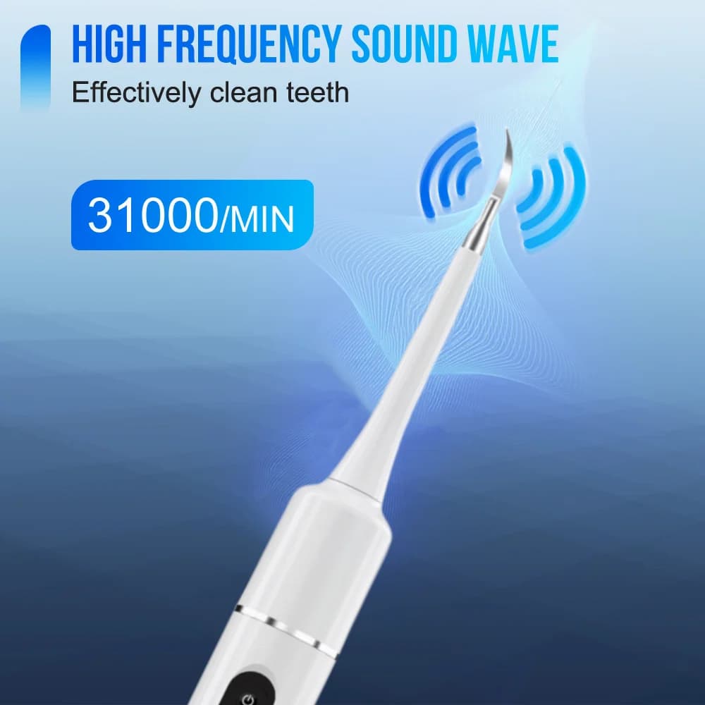 Brosse à dents électrique sonique - outil portable pour le soin et l'élimination du tartre à domicil