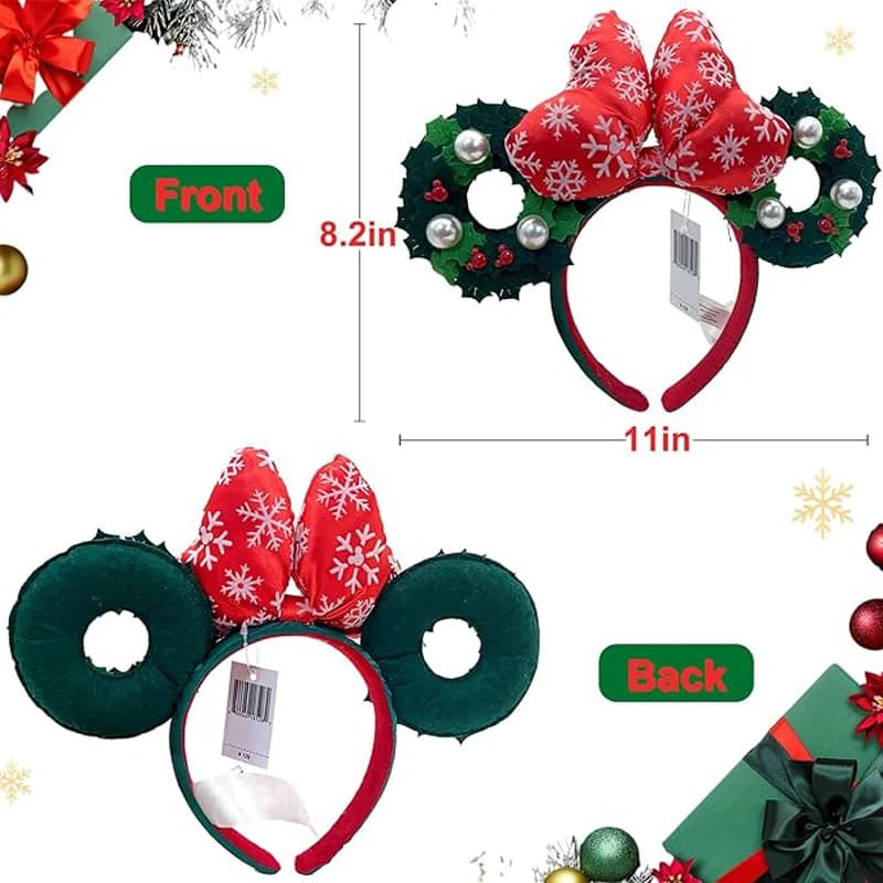 Disney Mickey bandeau arbre de noël beignet bandeau Peter Pan Cosplay bandeau Disneyland lettre band