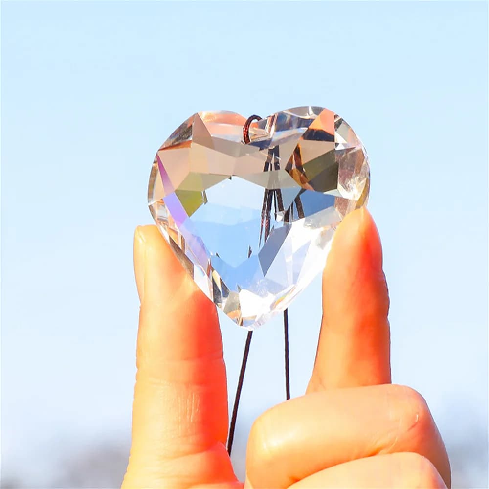 Pendentif Prisme Suncatcher pour Décoration de Jardin, Artisanat, Maison, Bureau, Rainbow Maker, Fen