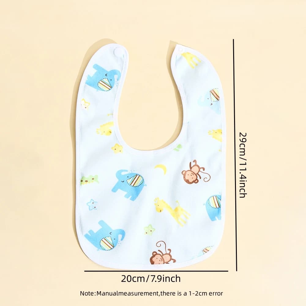 Bavoirs imperméables en coton pour bébé, 4/6/8/10 pièces, vêtements d'alimentation pour enfants, Pro