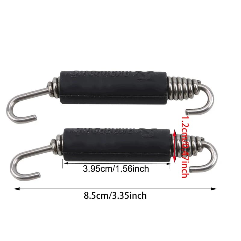 2 pièces tuyau d'échappement crochet à ressort moto crochets à ressort en acier inoxydable pour Akra