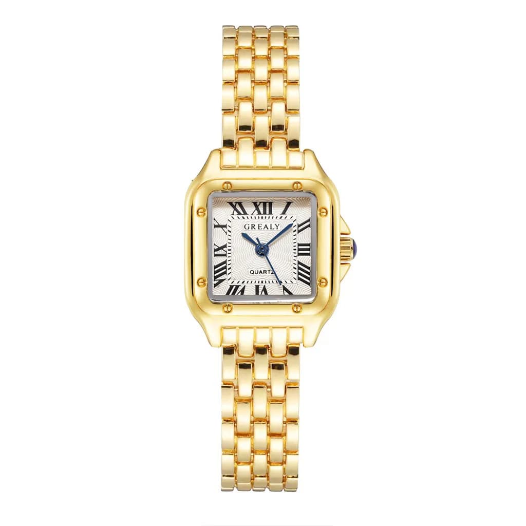 Femmes montre lumière marque de luxe affaires or acier inoxydable dames mode montres à Quartz femme 