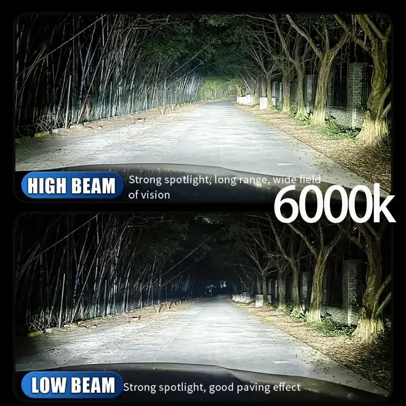 Phares LED de voiture Heyword 150000lm 450W avec puce CSP 1860, 3000k/4300k/6000k/8000k, phares LED 