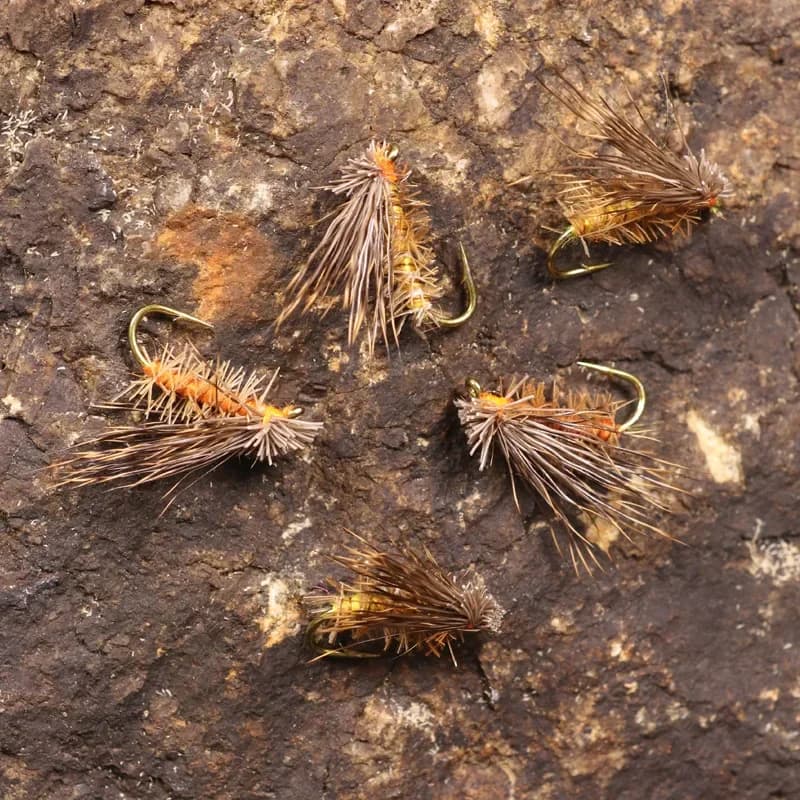 10 pièces/lot appât artificiel insectes leurre cerf cheveux secs mouche leurres de pêche doux bar de