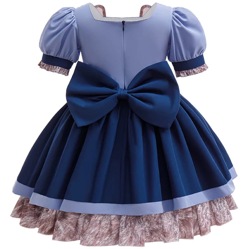 Costume de lapin mignon et courageux de la film Zootopia 2 de Disney pour bébé fille, jeu de rôle Ju