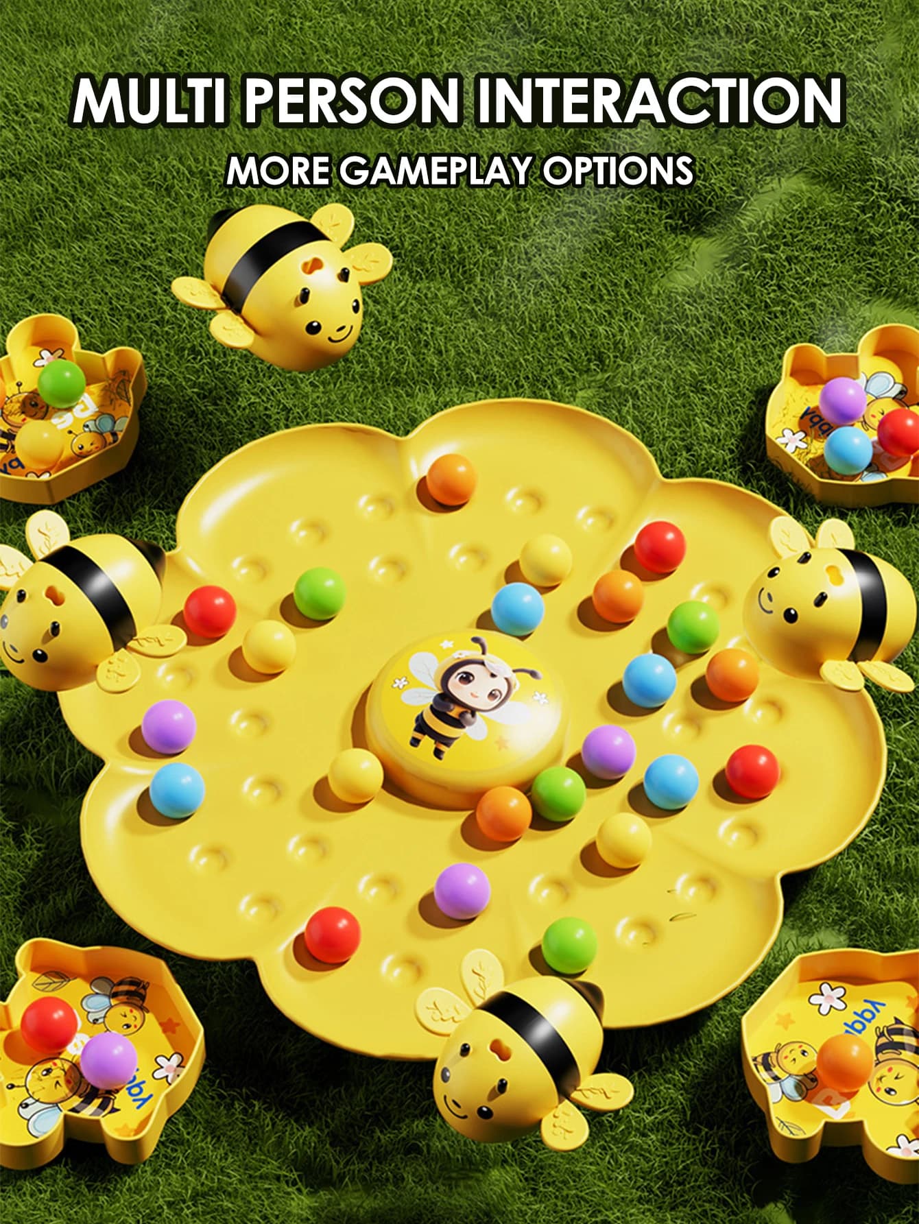 Jeu de société multifonctionnel Little Bumblebee, Puzzle, jouets de pêche, jouets éducatifs interact