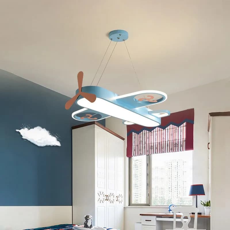 Plafonnier LED en Bois et Métal pour Chambre d'Enfant, Luminaire Décoratif d'Nik, Disponible en Rose