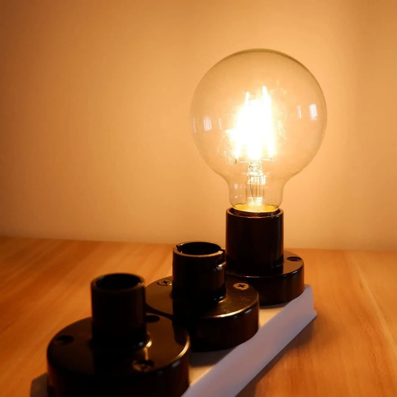 Ampoule à Filament G80 LED E27 220V 4W 6W 8W 10W 12W 2700, ampoule Edison claire, marron clair ambre