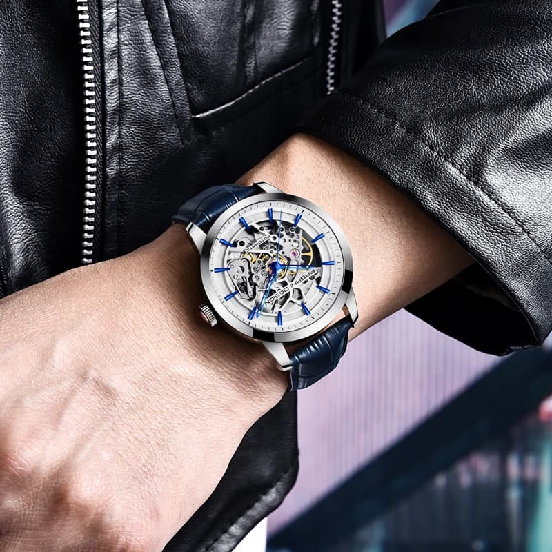 PAGANI DESIGN 2026 Nouvelle Montre Mécanique Squelette pour Homme, Montre Automatique de Luxe Haut d