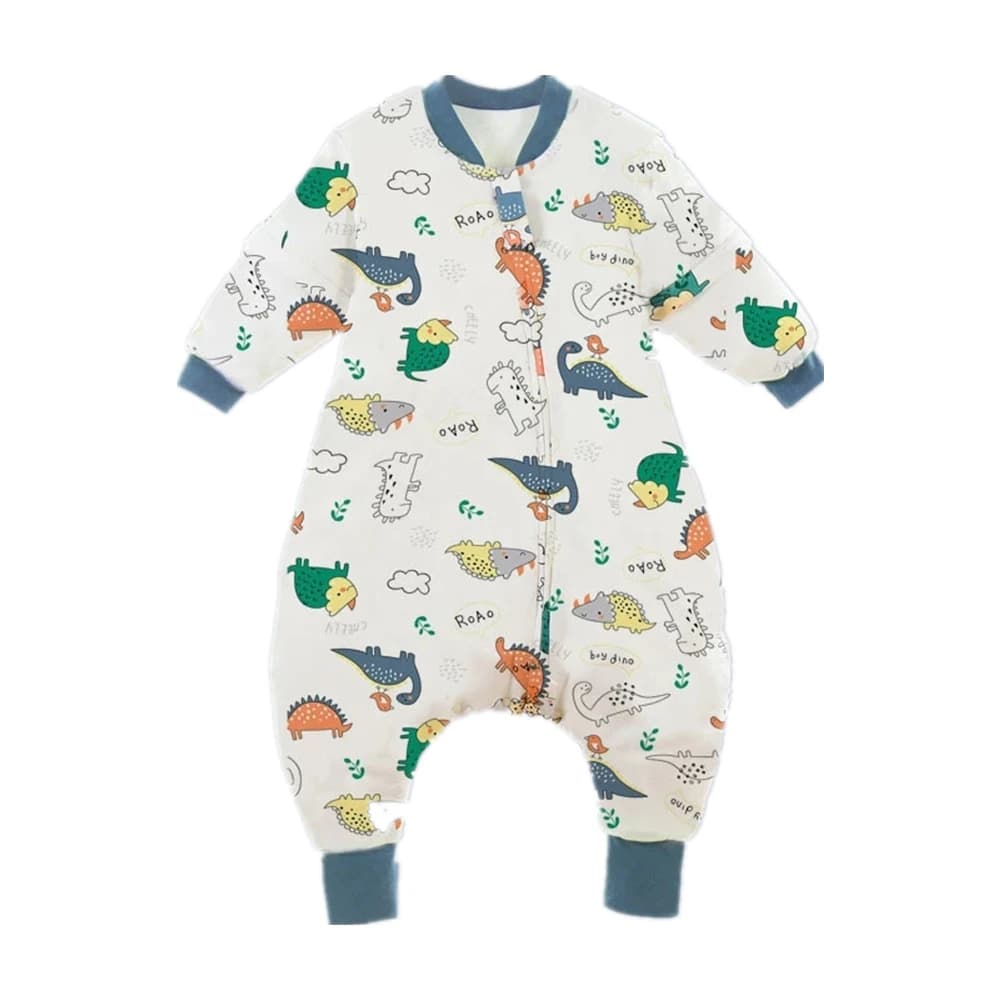 Gigoteuse à jambes fendues de dessin animé pour bébé, sac de couchage pour enfants, poignées, manche