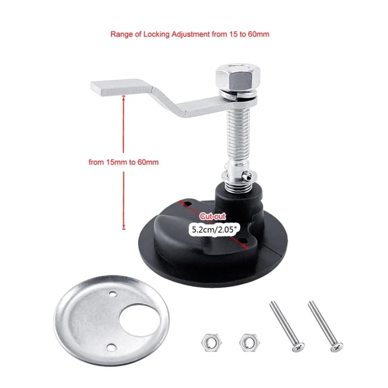 Serrure de petite taille en alliage d'aluminium, pour bateau, bateau, pour camping-car, Yacht, pont 