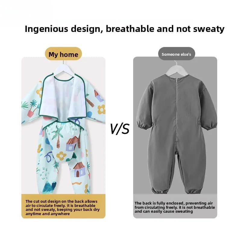 Combinaison rampante pour bébé, blouse une pièce anti-sale, blouse complète pour enfants