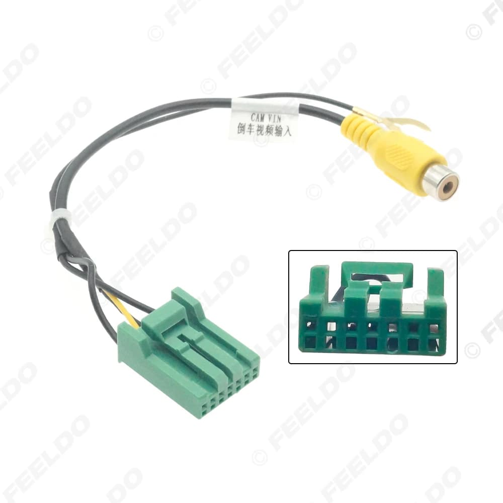 Câble d'entrée de caméra FEELDO à l'adaptateur radio 2VNO pour l'écran OEM CR-V(07-11)/Accord(03-08)