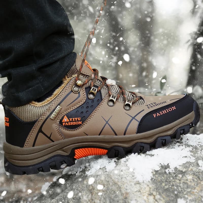 Chaussures de randonnée en daim et cuir pour hommes, baskets de Trekking en plein air, antidérapante