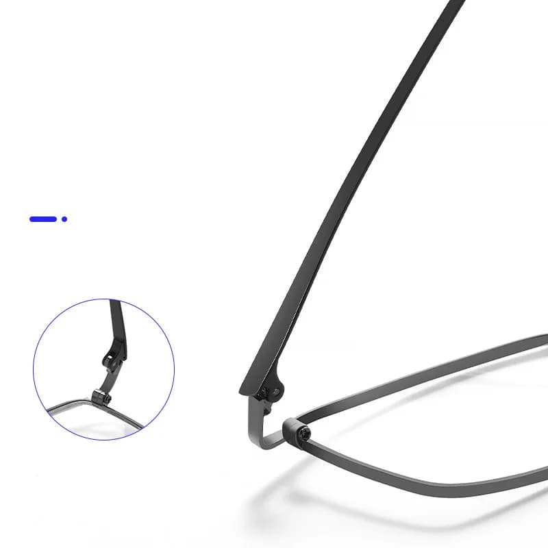 Monture de lunettes optiques pour hommes en alliage de titane ultraléger, électroplaqué IP, monture 