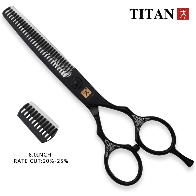 TITAN coupe de cheveux ciseaux de coupe amincissants ciseaux de coiffeur japon acier 5.5 pouces 6.0 