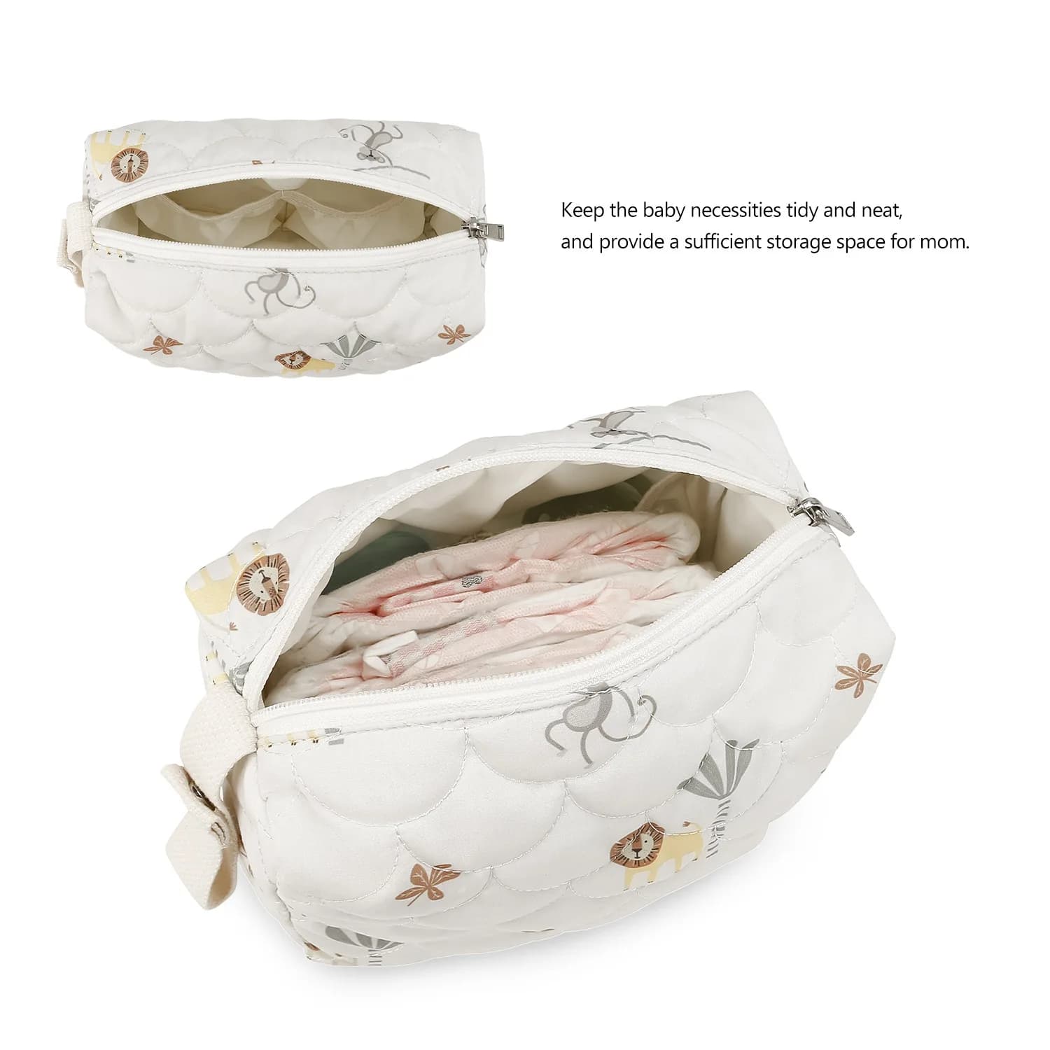 Sac à couches imperméable pour bébé, sac à couches réutilisable, sac à main de rangement humide/sec 
