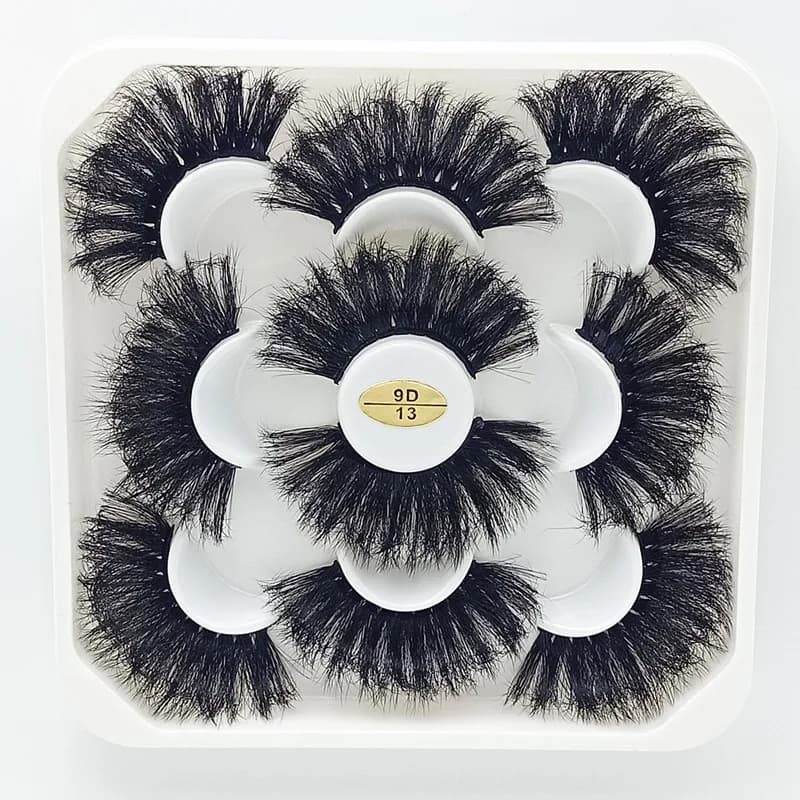 Nouveau 5 paires 15-25mm 3D cils de vison en gros faux cils naturels, Extension de cils en gros en v