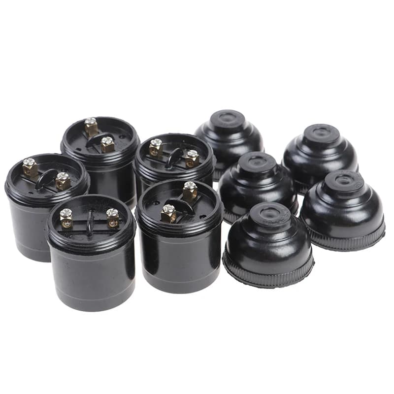 Support de lampe d'ampoule rétro, capuchon à vis Edison, raccords à douille, pendentif, 5 pièces