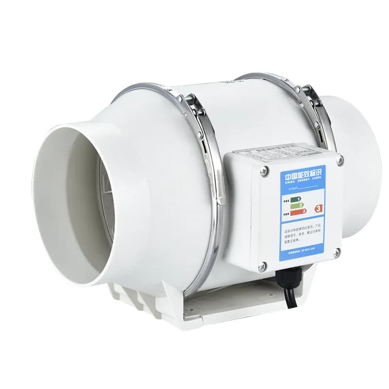 GérHome-Ventilateur en Ligne Silencieux de 4 Pouces, 220V, pour Cuisine, Toilettes, Nettoyage de l'A