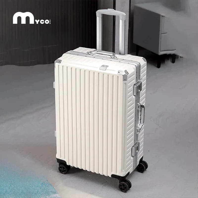 Valise à roulettes 20 24 26 28 pouces avec cadre en aluminium, valise de voyage USB à roulettes, ser