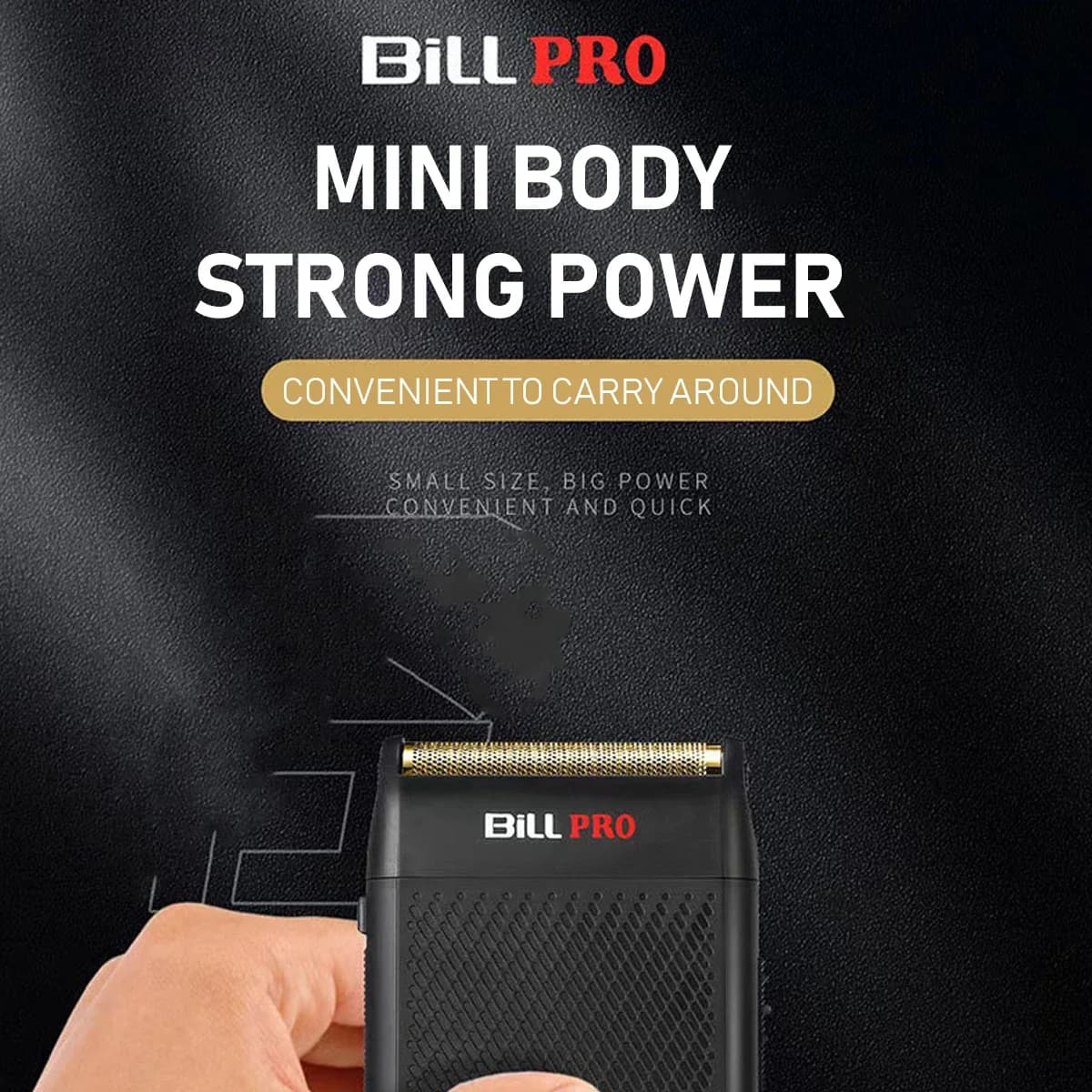 Rasoir électrique pour hommes BL-400 – Batterie longue durée, portable et adapté aux voyages, entraî