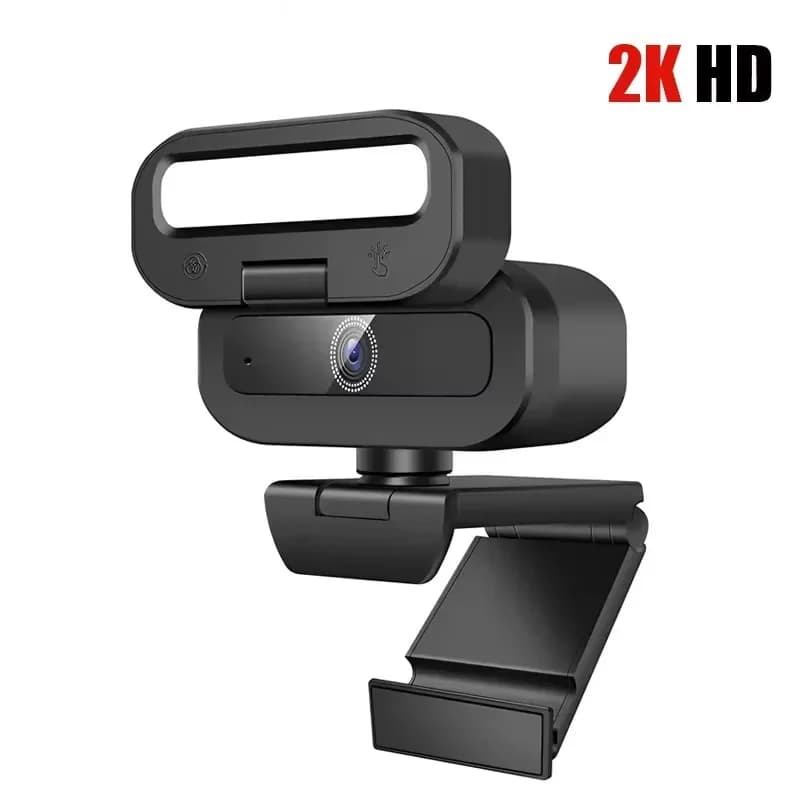 Caméra de streaming 4K HD 60FPS avec autofocus USB, microphone rotatif et lumière d'appoint pour PC,