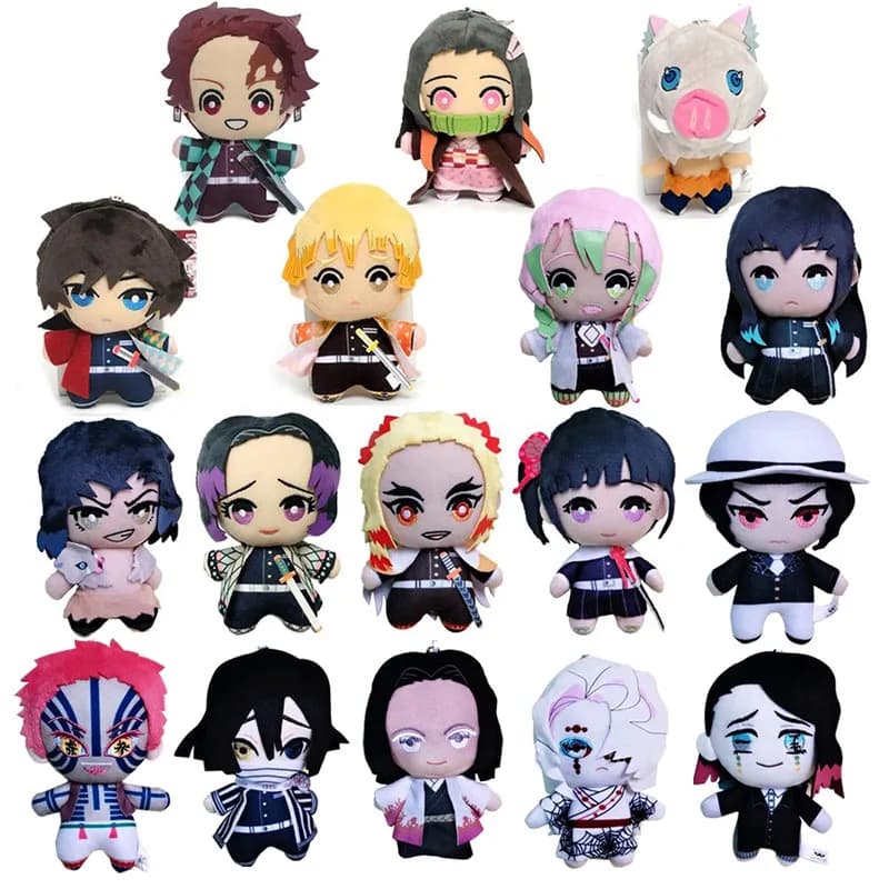 15 cm japon Anime démon tueur Akaza Rui Iguro Obanai Tanjirou Kamado Nezuko Agatsuma Zenitsu jouets 