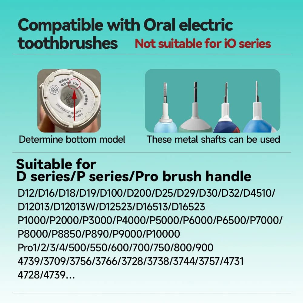 Compatible avec la tête de brosse à dents électrique orale p2/4000/3757/d12/3766 OLB, tête de rempla