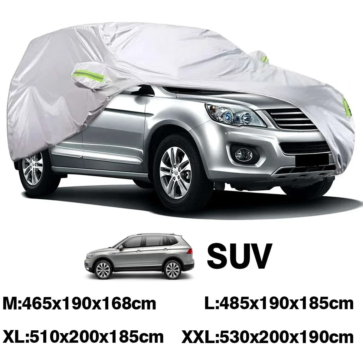 M/L/XL/XXL housses de voiture universelles intérieur extérieur coupe-vent Anti poussière UV soleil p