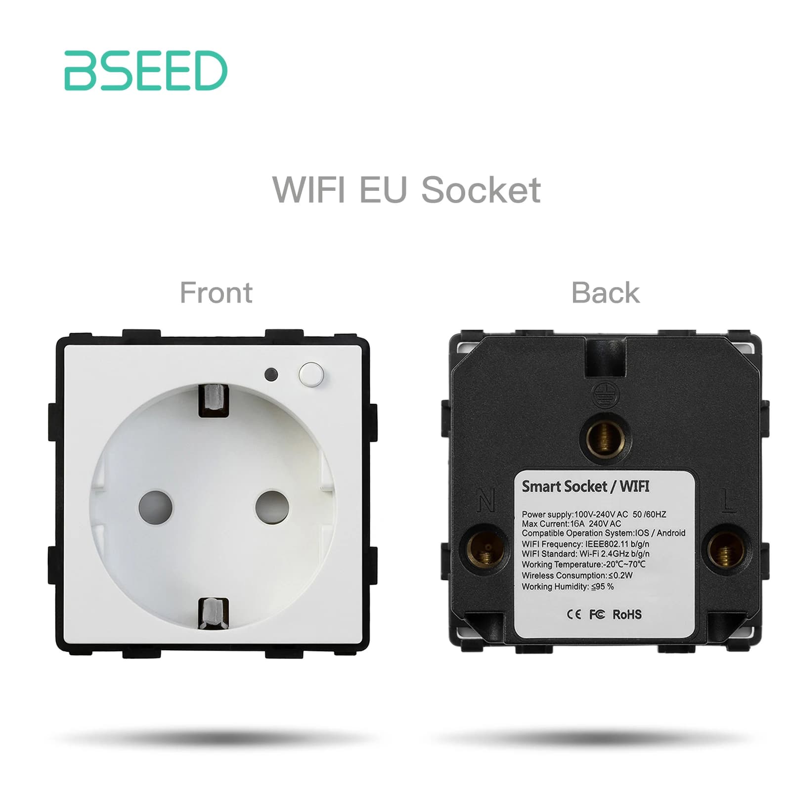BSEED EU Stantzo Wifi prises électriques moniteur de puissance prises Tuya Smart Life Alexa App cont