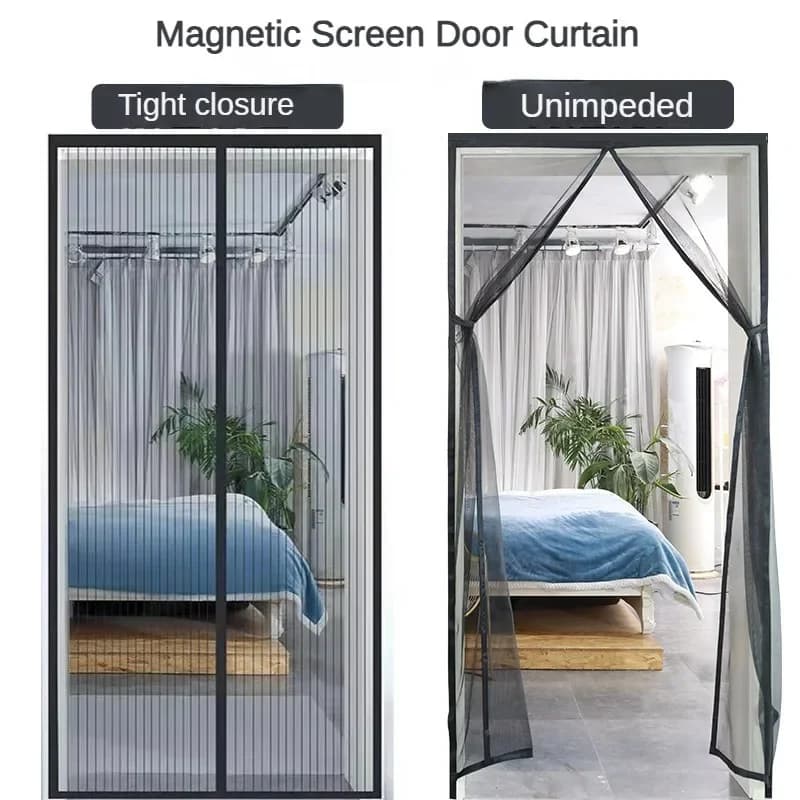 Rideau anti-moustiques pour fenêtre, moustiquaire, fermeture automatique de porte, rideaux de Ventil