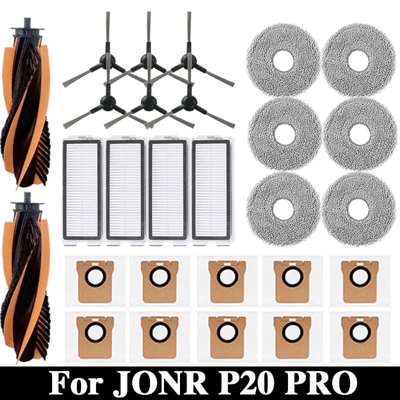 Accessoires pour aspirateur Robot JONR P20 PRO / T5 Pro, brosse latérale principale, filtre Hepa, re