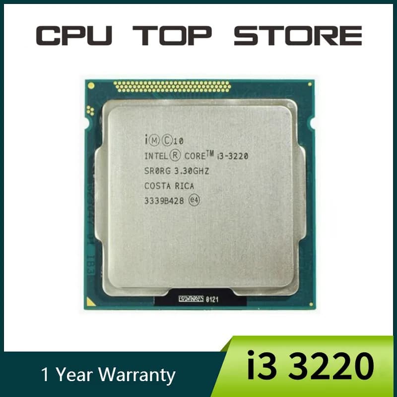 Processeur Intel Core i3 3220 Dual Core 3.3GHz LGA 1155 TDP 55W 3 Mo de cache avec processeur de bur
