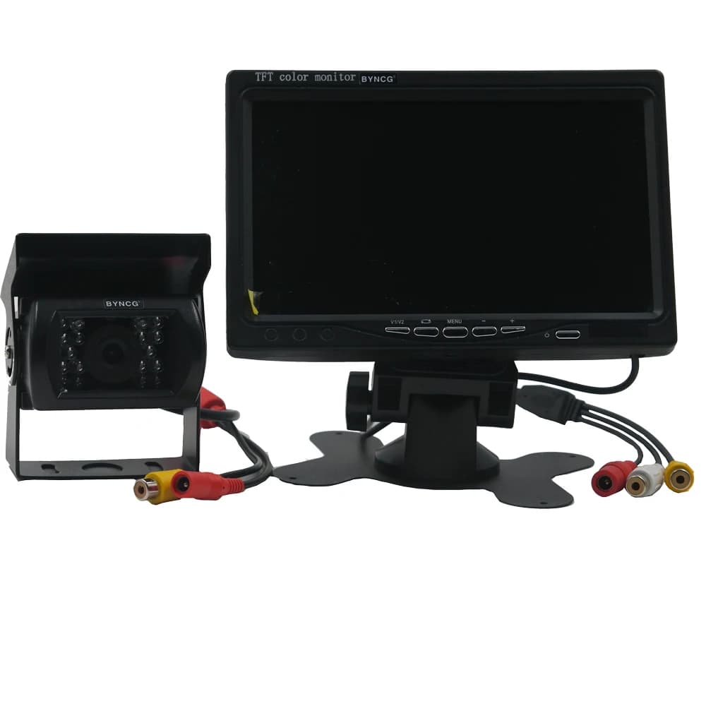 Moniteur de sécurité universel pour voiture, écran HD de 7 pouces, aide au stationnement, caméra de 