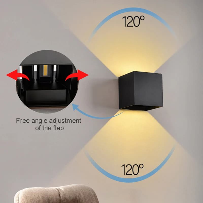 IP65 mur LED lampe extérieure applique balcon porche lumière jardin cour allée décor éclairage intér