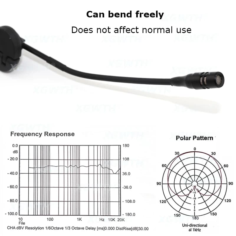 Müntret-Microphone à condensateur pour sauna, noir, hypercardioïde, pour Sennheiser Body Pack, jack 