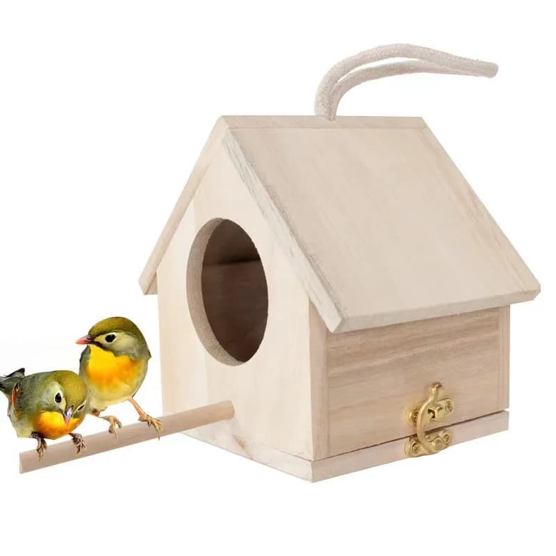 Boîtes à oiseaux pour dégagement extérieur avec poteau, casse à oiseaux en bois pour l'extérieur, ja