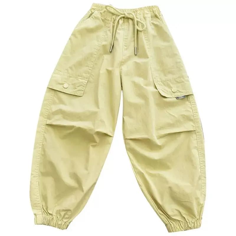 Vêtements de printemps à la mode pour enfants, jogging Cargo, pantalon élastique à la cheville, pant