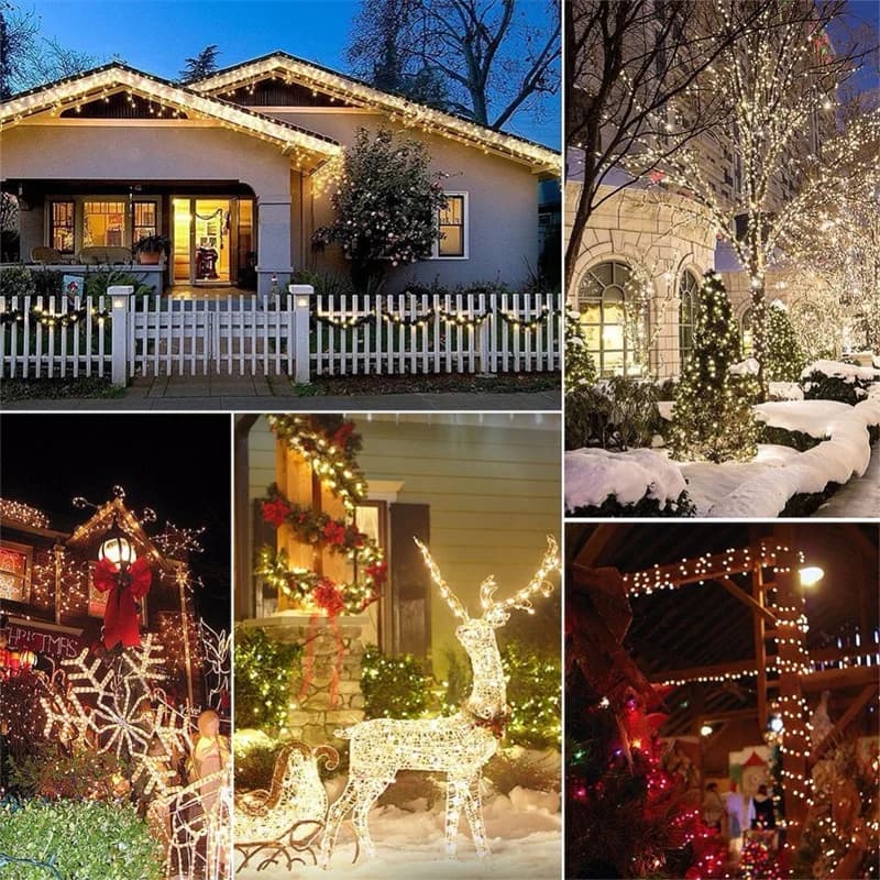 20M LED lumières fil de cuivre chaîne lumières USB guirlande fée éclairage cordes pour vacances noël