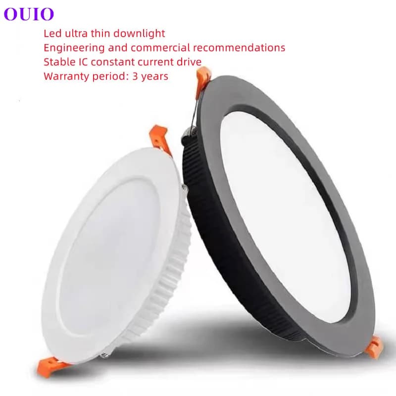 Tricolor modifiable encastré Ultra-mince LED Downlight 110 V-240 V plafonnier chaud blanc neutre mag