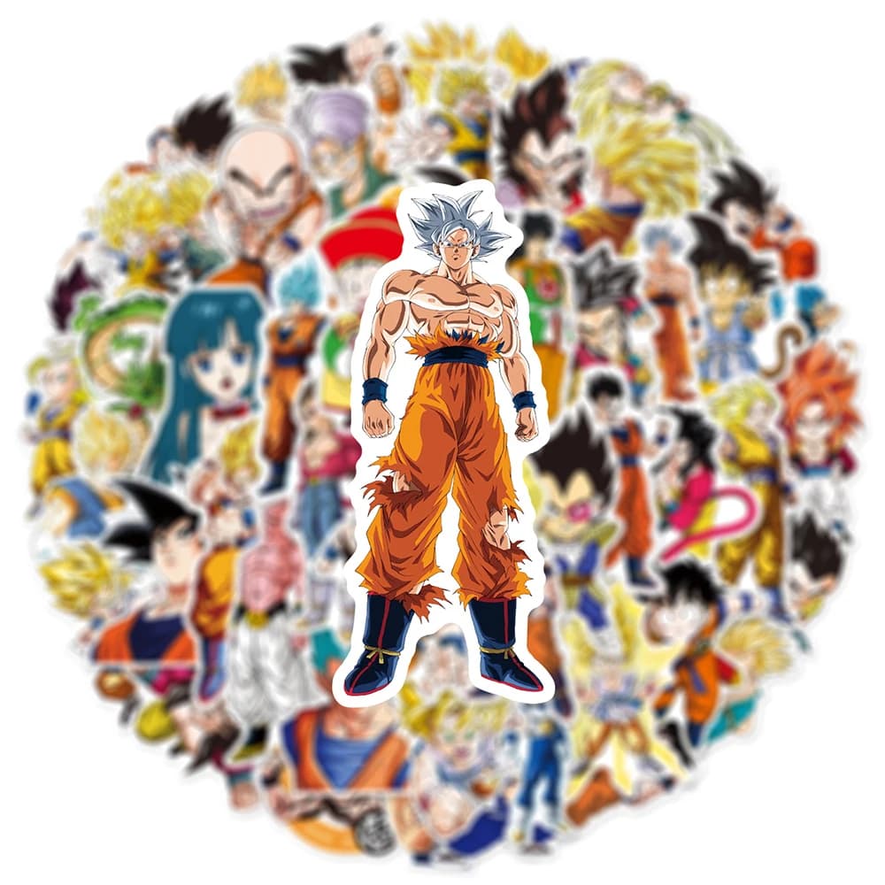 10/30/50pcs Classique Japon Anime Dragon Ball Autocollants Enfants Autocollants Jouet BRICOLAGE Ordi