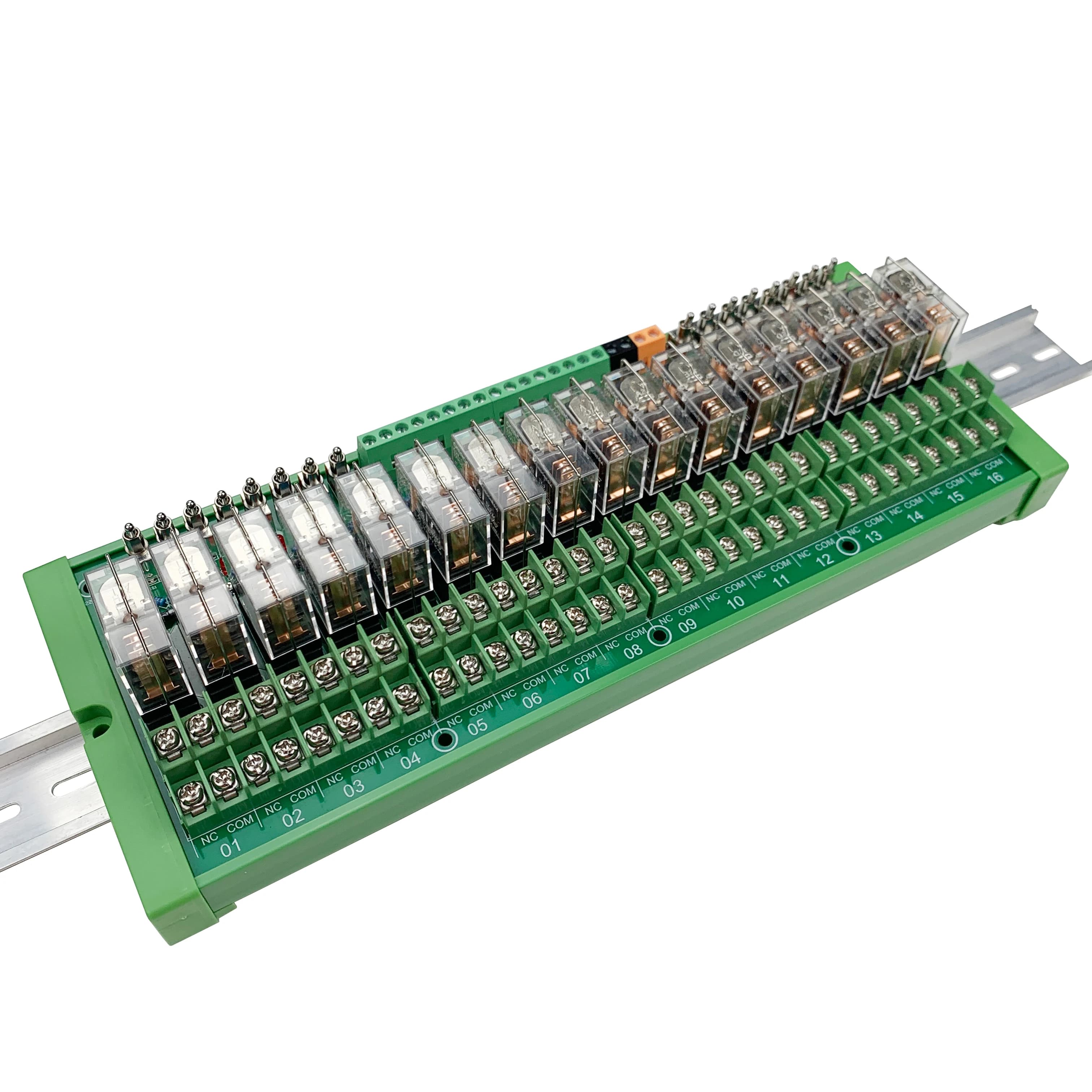 KC868-E16V2 16A DIN Rail cite Tech Board Terminal Avec Manuel Bouton De Commande Clavier