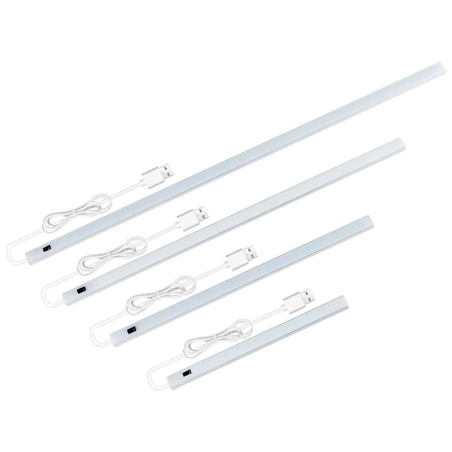 20/40/50CM LED armoire lumière PIR mouvement main balayage capteur veilleuses prise USB pour cuisine