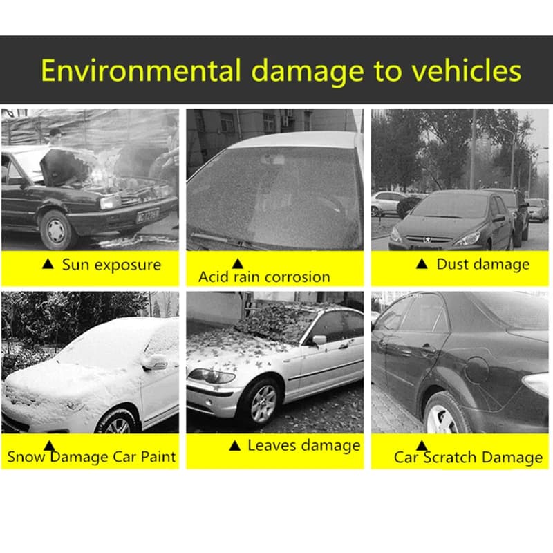 Housse de Protection extérieure pour voiture, couverture de neige extérieure complète, pare-soleil, 