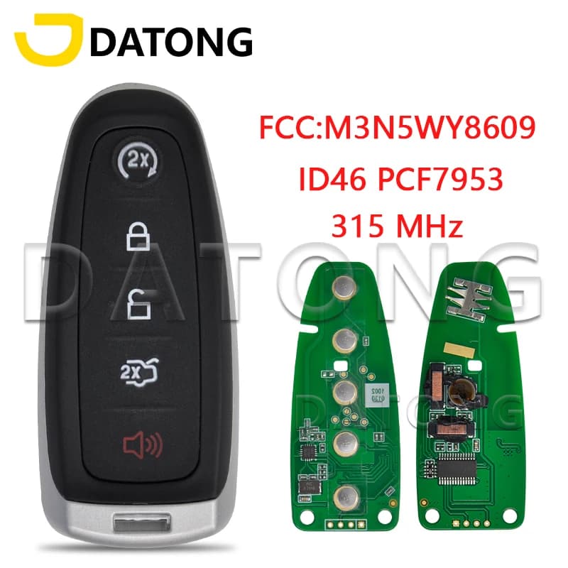 Datong World – clé télécommande de voiture, 315Mhz, contrôle intelligent, remplacement, pour Ford Ex