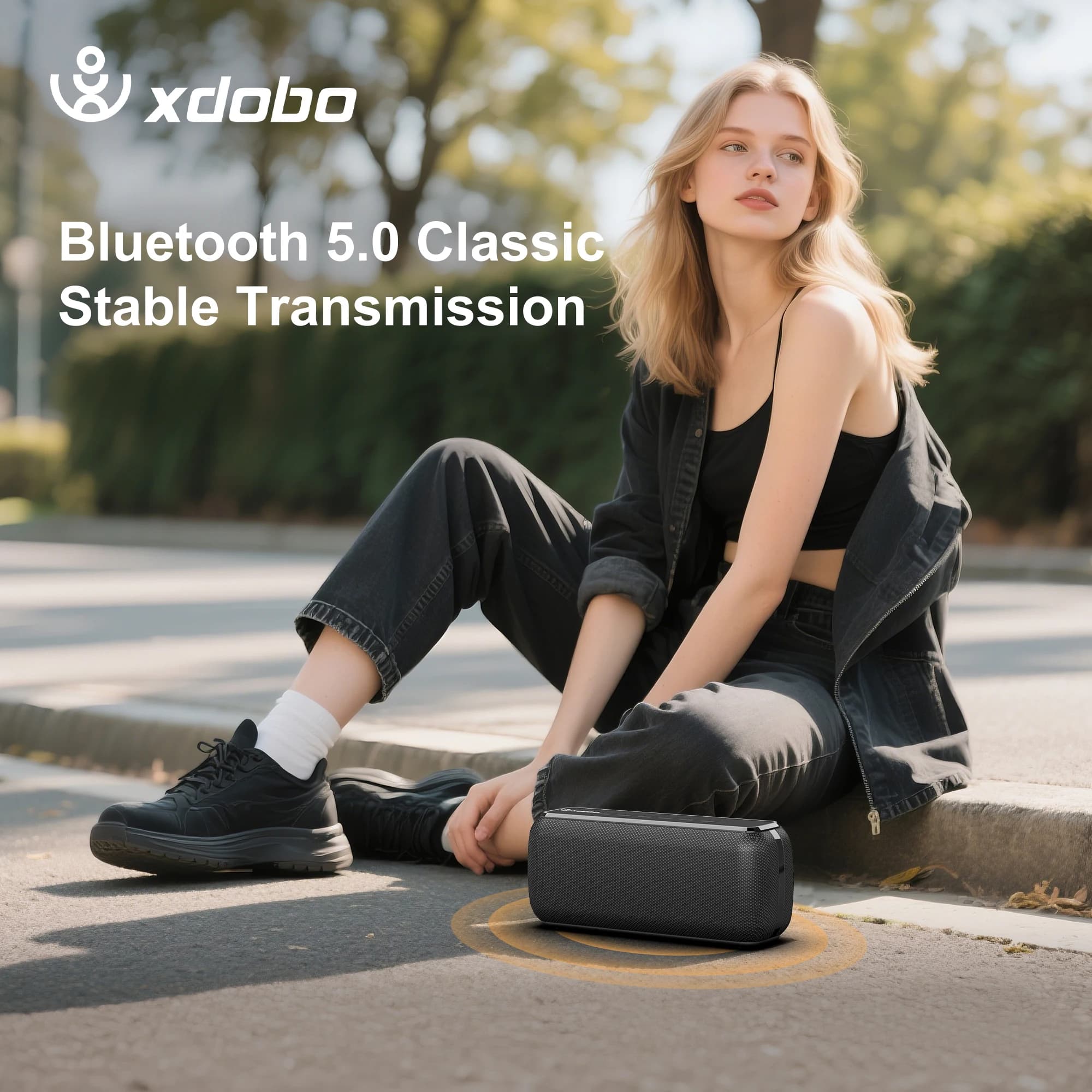 XDOBO X8 60W haut-parleurs extérieurs portables Bluetooth sans fil basse caisson de basses étanche 6