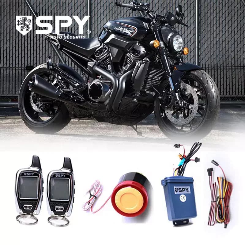 Éventuelles Y-Système d'alarme de sécurité bidirectionnel pour moto, moteur de démarrage à distance 
