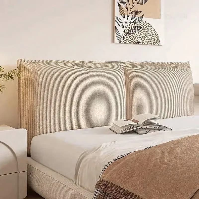 Têtes de lit européennes en velours côtelé pour chambre à coucher, dossier souple, nouveaux meubles 