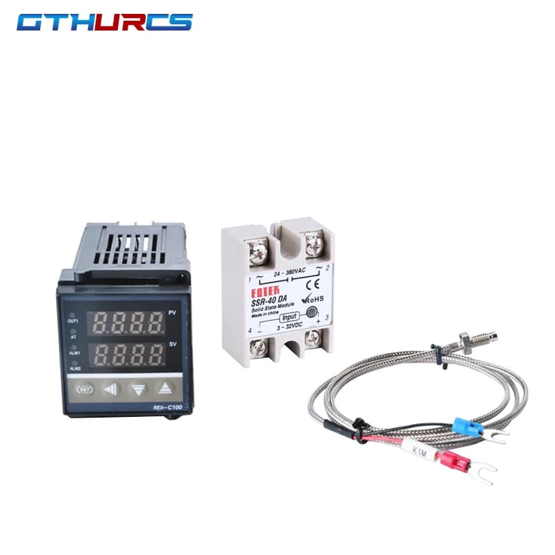 REX-C100 numérique RKC PID Thermostat régulateur de température numérique REX-C100/ 40A relais SSR/K